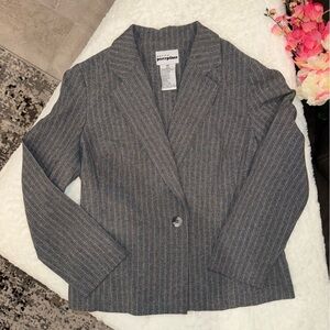 2 x 20$ Perceptions Gray Pinstripe Set Blazer Size 10 and Dress Pants Size 12